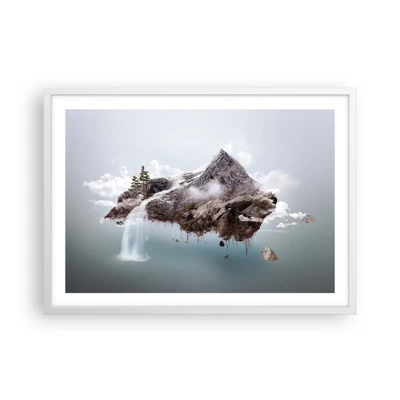 Plakát v bílém rámu - Pohled surrealisty - 70x50 cm