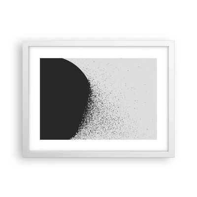 Plakát v bílém rámu - Pohyb částic - 40x30 cm