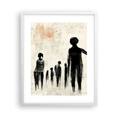 Plakát v bílém rámu - Proti samotě - 40x50 cm