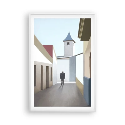 Plakát v bílém rámu - Slunečná procházka - 61x91 cm