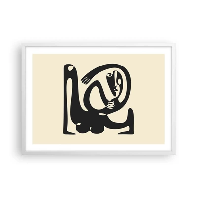 Plakát v bílém rámu - Téměř Picasso - 70x50 cm