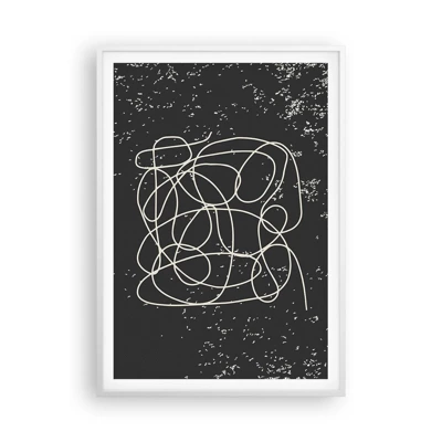 Plakát v bílém rámu - Toulání myslí - 70x100 cm