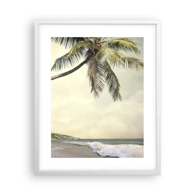 Plakát v bílém rámu - Tropický sen - 40x50 cm