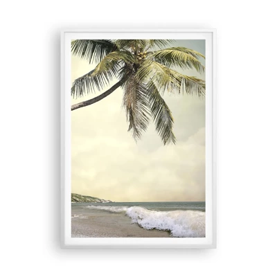 Plakát v bílém rámu - Tropický sen - 70x100 cm