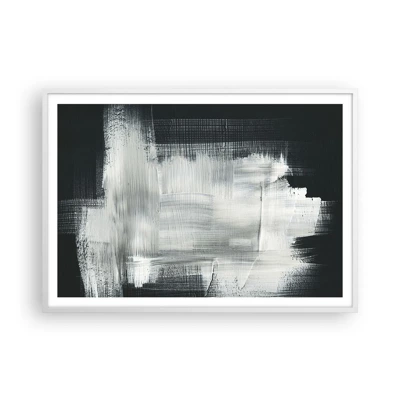 Plakát v bílém rámu - Utkané svisle a vodorovně - 100x70 cm
