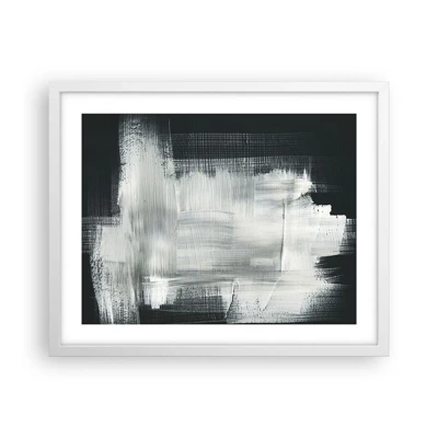 Plakát v bílém rámu - Utkané svisle a vodorovně - 50x40 cm