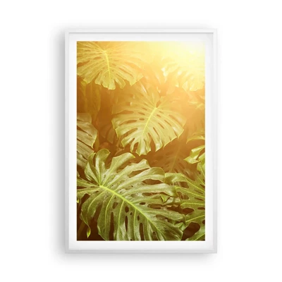 Plakát v bílém rámu - Vstoupit do zeleně… - 61x91 cm