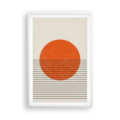 Plakát v bílém rámu - Vždy slunce - 61x91 cm