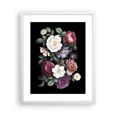 Plakát v bílém rámu - Z anglické zahrady - 40x50 cm