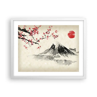 Plakát v bílém rámu - Zamilujte se do Japonska - 50x40 cm