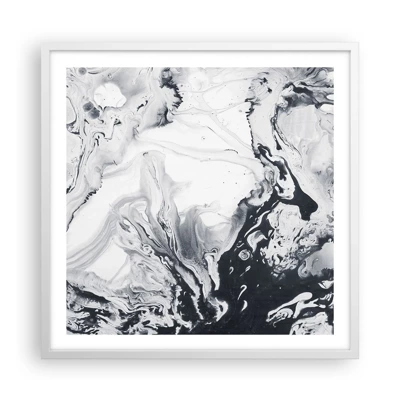 Plakát v bílém rámu - Zemské nitro - 60x60 cm