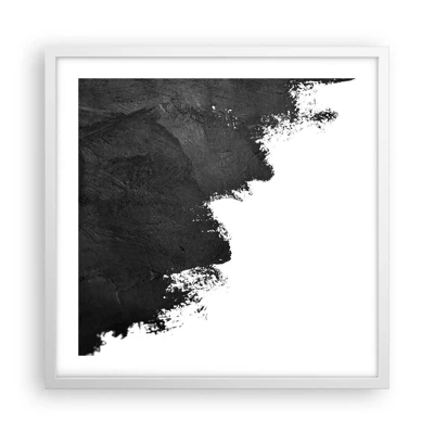 Plakát v bílém rámu - Živly: země - 50x50 cm