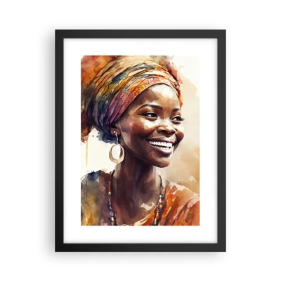 Plakát v černém rámu - Africká královna - 30x40 cm
