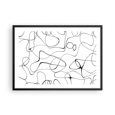 Plakát v černém rámu - Cesty života, zákruty osudu - 70x50 cm