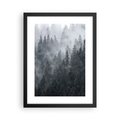 Plakát v černém rámu - Lesní svítání - 30x40 cm