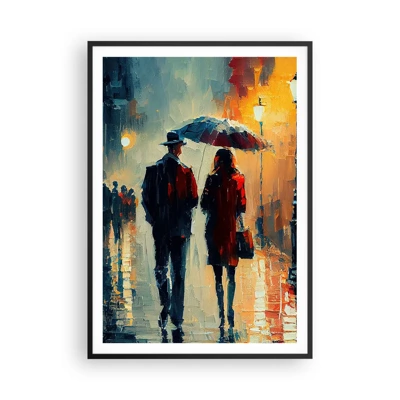 Plakát v černém rámu - Městská love story - 70x100 cm