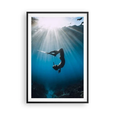 Plakát v černém rámu - Podvodní tanec - 61x91 cm