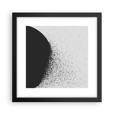 Plakát v černém rámu - Pohyb částic - 30x30 cm