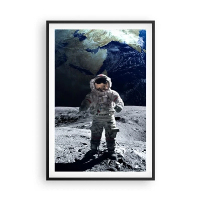Plakát v černém rámu - Pozdravy s Měsíce - 61x91 cm