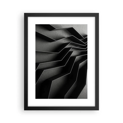 Plakát v černém rámu - Prostorový pořádek - 30x40 cm