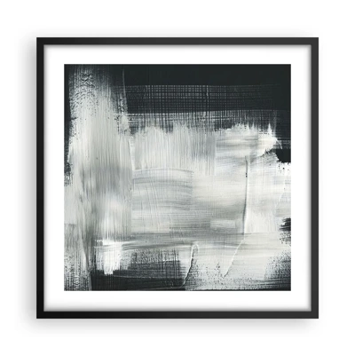 Plakát v černém rámu - Utkané svisle a vodorovně - 50x50 cm