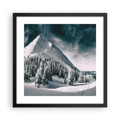 Plakát v černém rámu - Země sněhu a ledu - 40x40 cm