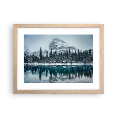 Plakát v rámu světlý dub - Kanadské útočiště - 40x30 cm
