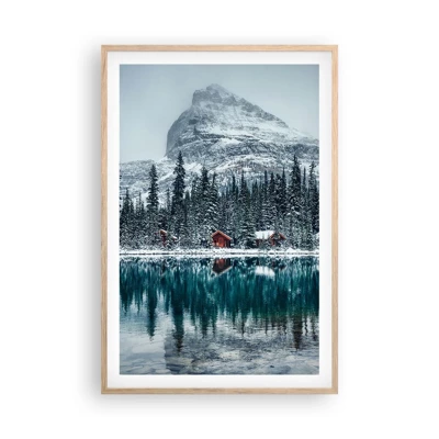 Plakát v rámu světlý dub - Kanadské útočiště - 61x91 cm