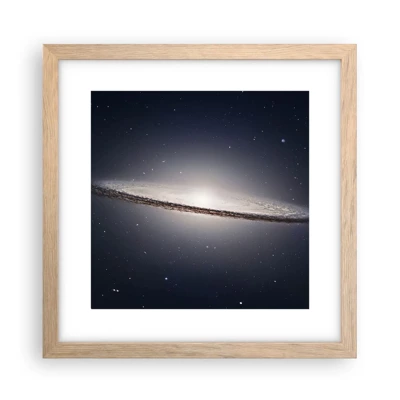 Plakát v rámu světlý dub - Kdysi dávno, v jedné vzdálené galaxii… - 30x30 cm