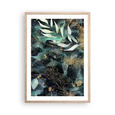 Plakát v rámu světlý dub - Kouzelná zahrada - 50x70 cm