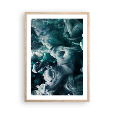 Plakát v rámu světlý dub - Pohyb barvy - 50x70 cm