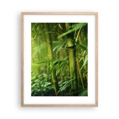 Plakát v rámu světlý dub - Poznat samotnou zeleň - 40x50 cm