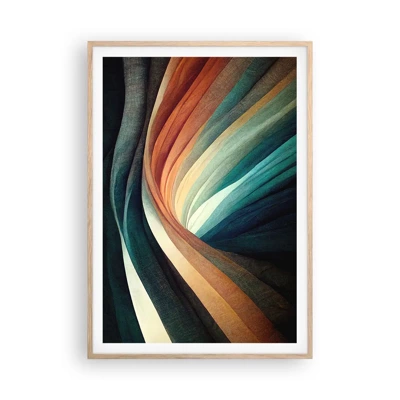 Plakát v rámu světlý dub - Utkané z barev - 70x100 cm