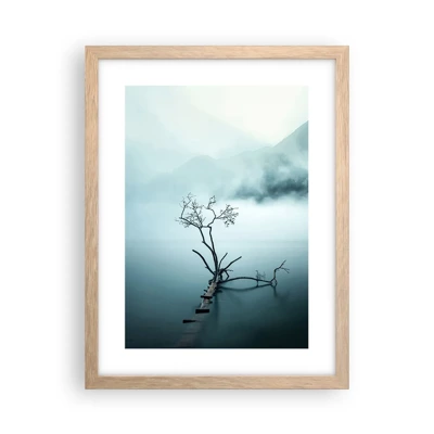 Plakát v rámu světlý dub - Z vody a mlhy - 30x40 cm