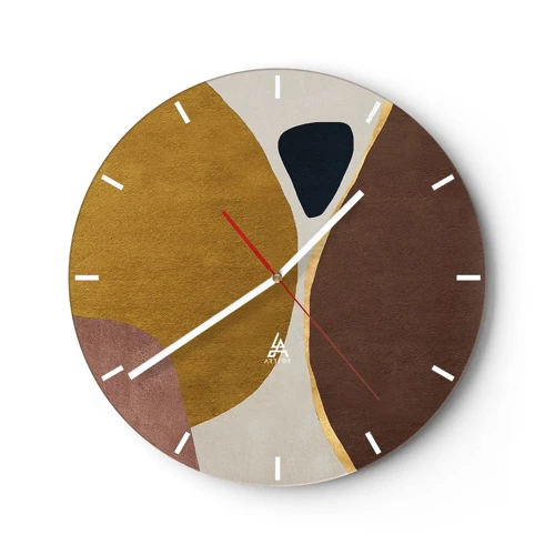 Nástěnné hodiny - Abstrakce – místo v prostoru - 30x30 cm