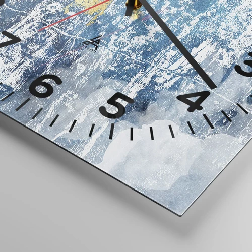 Nástěnné hodiny - Abstrakce s dobrou náladou - 40x40 cm