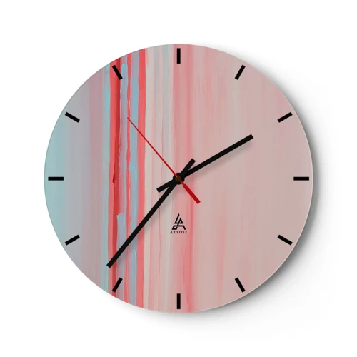 Nástěnné hodiny - Abstrakce za úsvitu - 30x30 cm