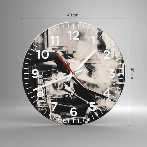 Nástěnné hodiny - Alchymie chutí - 40x40 cm
