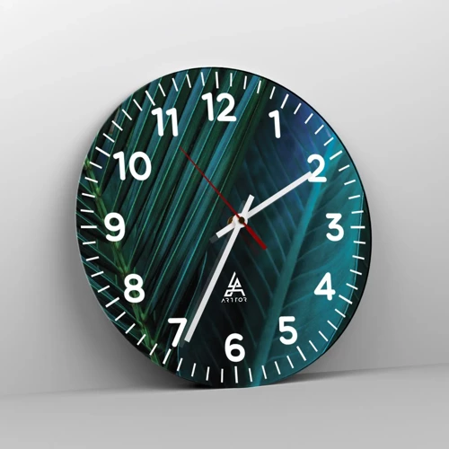 Nástěnné hodiny - Anatomie zelené - 30x30 cm