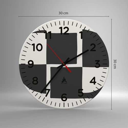 Nástěnné hodiny - Antitéza – syntéza - 30x30 cm