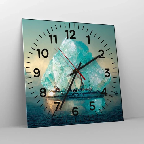 Nástěnné hodiny - Arktický briliant - 40x40 cm