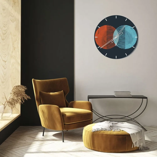 Nástěnné hodiny - Astronomická fantazie - 30x30 cm