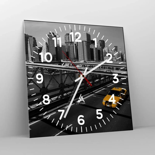 Nástěnné hodiny - Barva velkoměsta - 40x40 cm