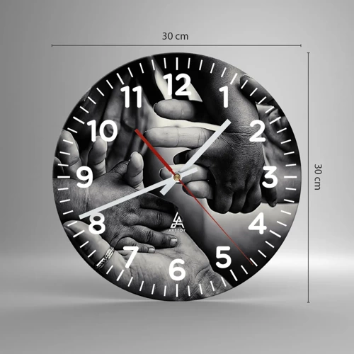 Nástěnné hodiny - Být člověkem - 30x30 cm