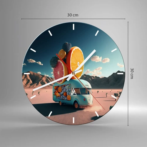Nástěnné hodiny - Chuť prázdnin - 30x30 cm