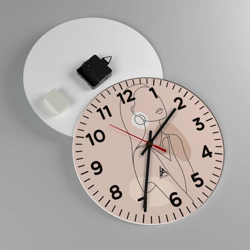 Nástěnné hodiny - Dívčí ikona - 30x30 cm