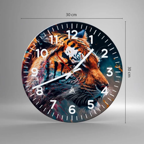 Nástěnné hodiny - Divoká krása - 30x30 cm