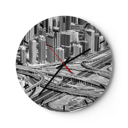 Nástěnné hodiny - Dubaj – nemožné město - 30x30 cm