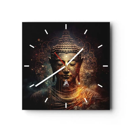 Nástěnné hodiny - Duchovní rovnováha - 40x40 cm
