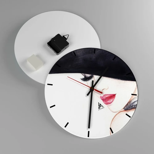 Nástěnné hodiny - Elegance a smyslnost - 30x30 cm